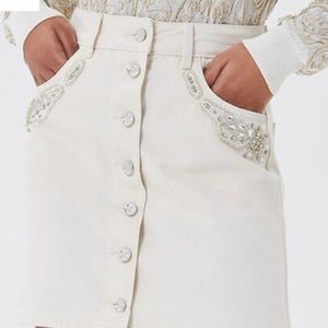Liu Jo Mini Skirt With Embroidery Jewel Liu Jo Jeans Size 26